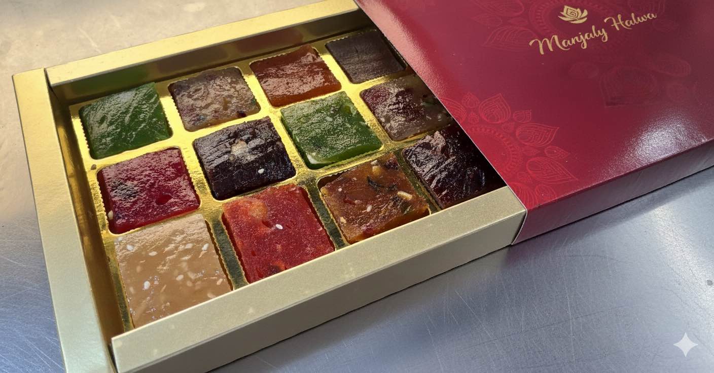 Custom Manjaly Halwa Box | Net Weight 600gm